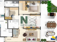 Apartamento 3 Quartos 97m² 