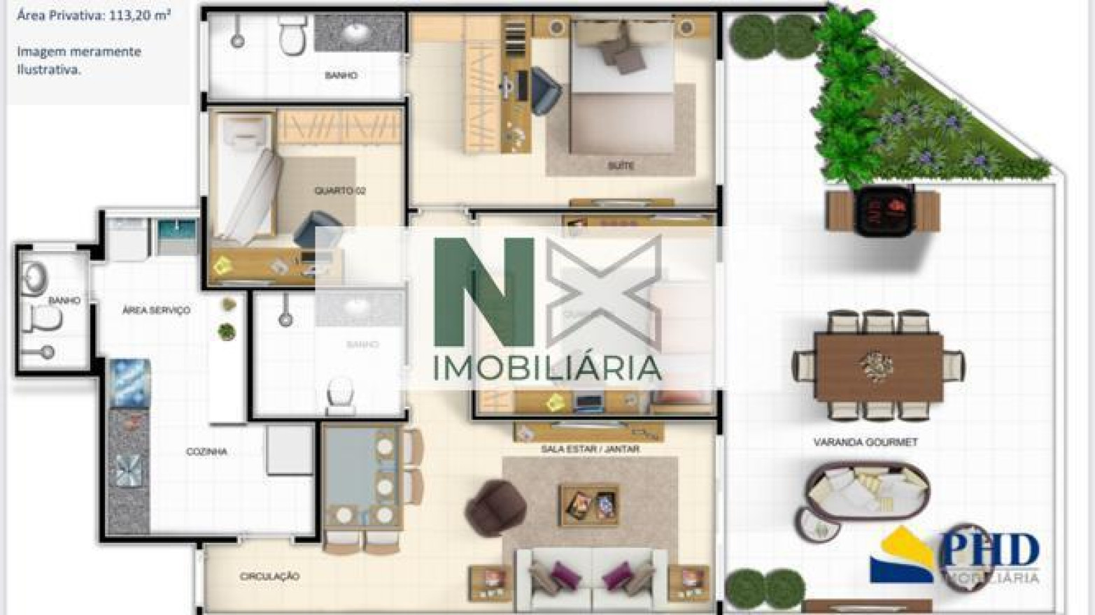 Apartamento 3 Quartos 97m² 