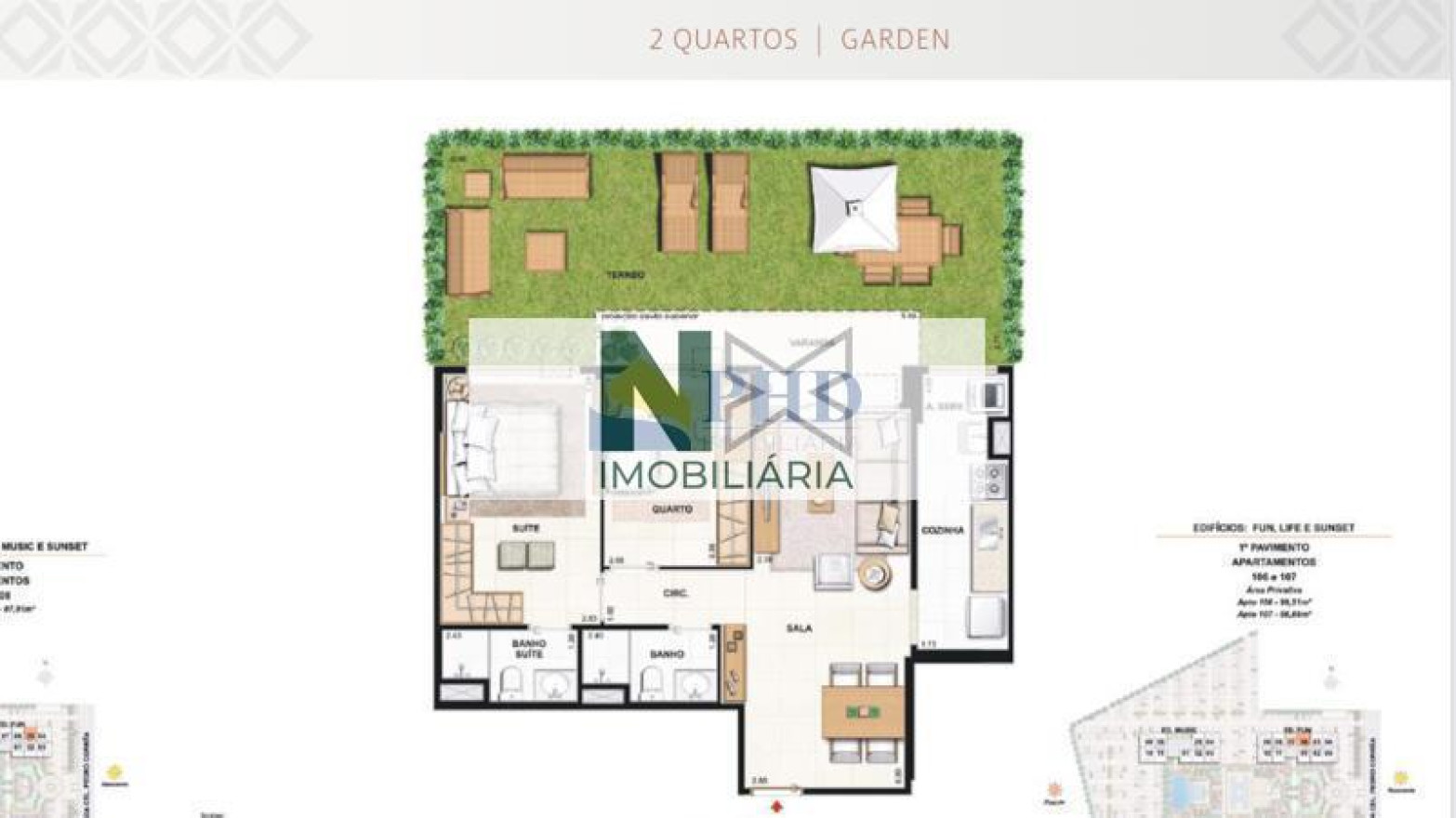 Apartamento 2 Quartos 66m² 