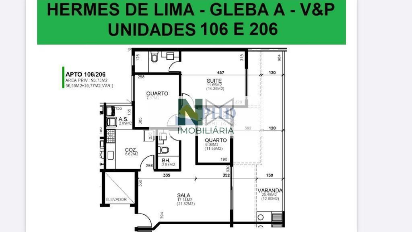 Apartamento 3 Quartos 88m² 